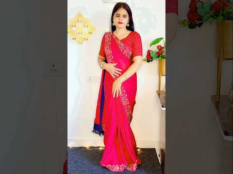 Saree Draping Tutorial for wedding party #ytshorts #saree #shorts #shortsvideo #sareedrapings