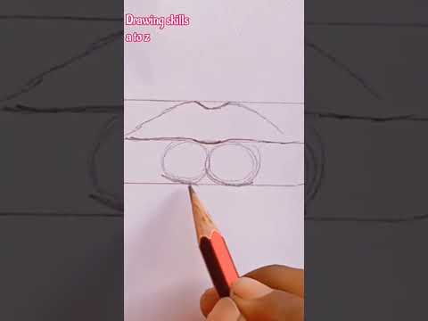 Easy lips drawing for beginners/ check comment box for tutorial#shorts