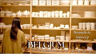 Belgium Travel Vlog🇧🇪|Exploring beautiful city Brussels and Antwerp| Shopping, Sightseeing, Cafe!