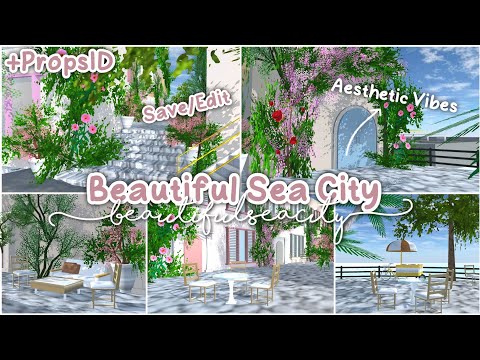 Beautiful Sea City + PropsID ✨🌸 Save/Edit : Sakura School Simulator