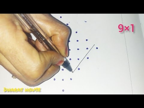 9×1dots chinna purattasi madha kolam||chinna chikku kolam||kampi kolam||dharas house||#57