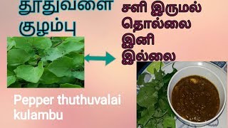 Thuthuvalai Kulambu in tamil/தூதுவளை குழம்பு /தூதுவளை குழம்பு வைப்பது எப்படி