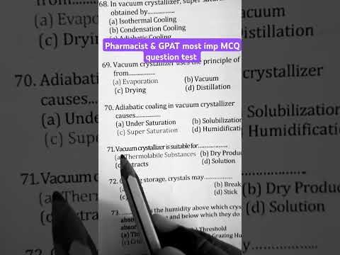 GPAT imp MCQ #pharmacist #pharmacy #gpat #study #viral #youtube #neet #trending #students #science