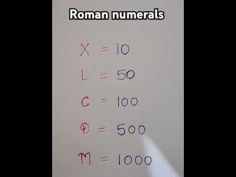 Roman numbers 1 to 1000 #trending #viralvideo #ytshorts_ #mostdemanded #shorts #maths #motivational