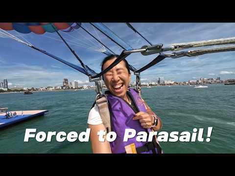 Forced to Parasail! | Pattaya, Thailand