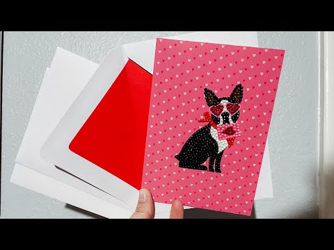 Completed Valentine’s Day Card Diamond Painting | MAKE MARKET