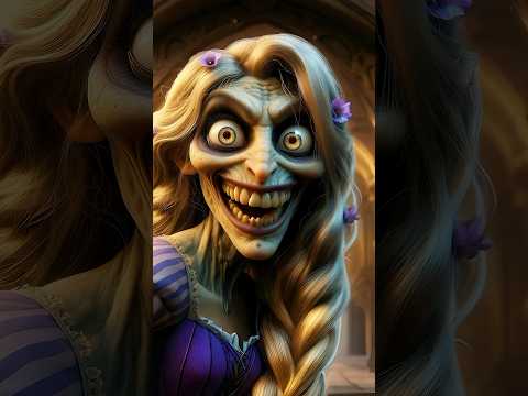 Horror versions of the Tangled characters #scary