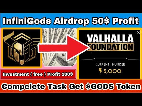 InfiniGods Airdrop | InfiniGods $16  Million Fundraising | Compelete Mossion Get $GODS Token |