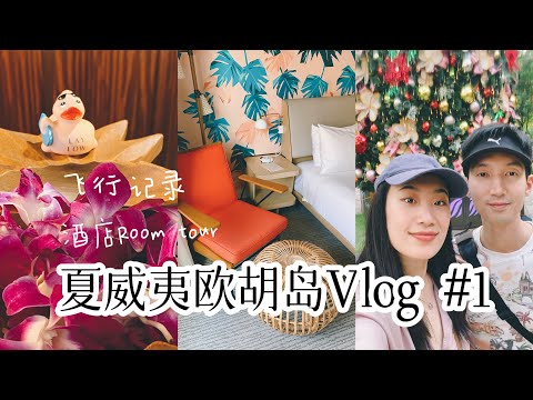 夏威夷欧胡岛旅行攻略Vlog #1 |温哥华直飞檀香山｜飞行+接驳车体验｜入住the Lay Low酒店 Oahu Travel Vlog Vancouver to Honululu Hotel+