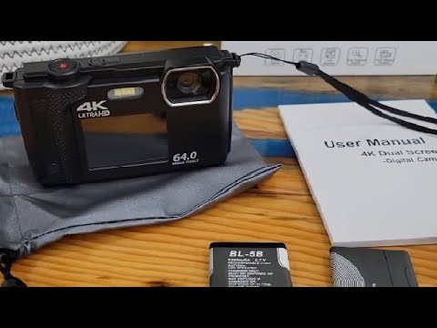 Weochi 4K Digital Camera, Digital Camera Point and Shoot Camera Vlogging Camera Review