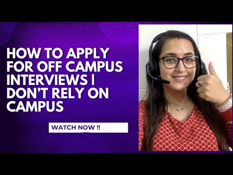 OFF CAMPUS PLACEMENTS | HOW TO APPLY FOR OFF CAMPUS JOBS | DON'T RELY ON CAMPUS | #cmacampus2024