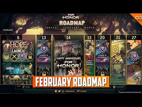 For Honor February Roadmap - Warlord Armor - Battle Pass