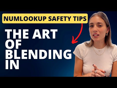 The Art Of Blending In - Safety Tips by NumLookup