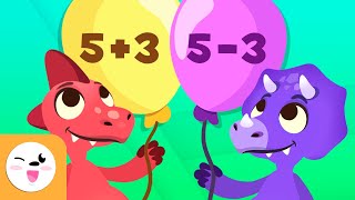 Addition and Subtraction with Dinosaurs - Math for Kids - Math Operations