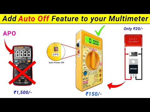 Add this Auto Power Off feature to your Yellow Multimeter || Yellow Multimeter Upgrade ||