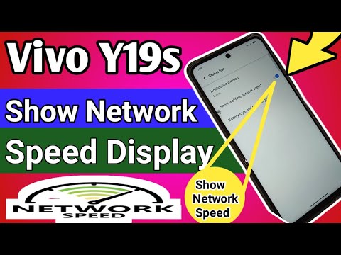 Vivo Y19s show network speed // show real time network speed