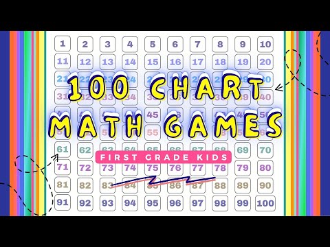 100 Chart Math Games for First Grade Kids