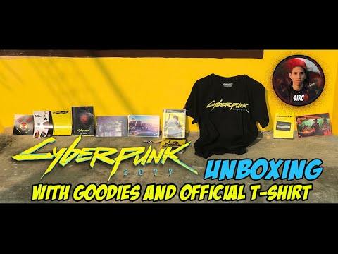 Cyberpunk 2077 PC DVD UNBOXING & Official T-Shirt WITH GOODIES