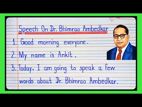 Ambedkar Jayanti Speech in english/Speech on Ambedkar Jayanti /Bhim Jayanti/Mahaparinirvaan Din