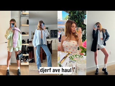 DJERF AVENUE try on clothing haul l olivia jade