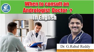 When To Consult An Andrologist Doctor? || Dr Rahul Reddy || Androcare Andrology Institute