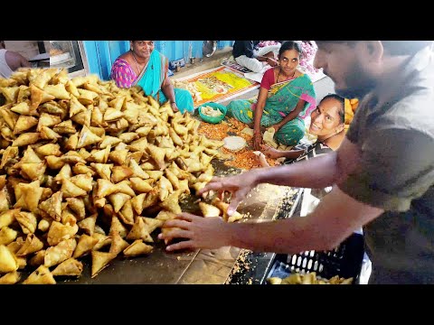 Very Huge Samosa Making Process Video | Biggest Samosa Making in Rajahmundry Samosa Hub Recipe