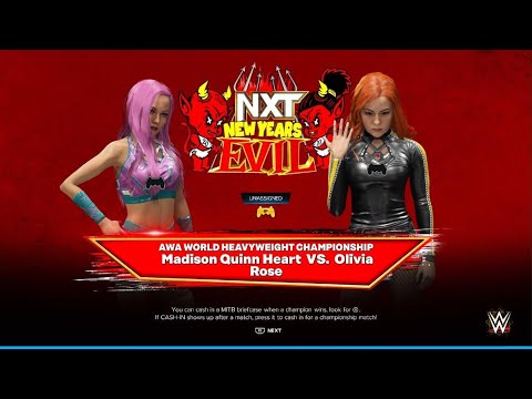 AWA NEW YEARS EVIL PPV: Olivia Rose vs Madison