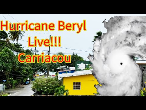 Hurricane Beryl Live from Carriacou - Grenada