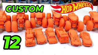 CUSTOM Hot Wheel COLOR REVEAL Color Shifters: 6 MONSTER TRUCKS 6 Hot Wheel Color COLOR REVEAL CARS??