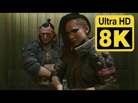 Cyberpunk 2077 Deep Dive Gameplay 8K (Upscaling with Neural Network AI)