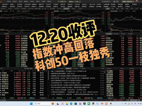 指数冲高回落，半导体，科创50一枝独秀，本周末消息可能很关键