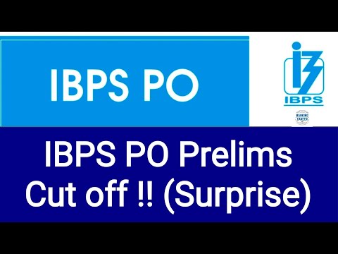 Great News II IBPS PO Prelims Cut off out !!