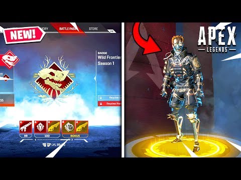 APEX LEGENDS *NEW* SEASON 1 BATTLE PASS & LEGEND!! (WILD FRONTIER)