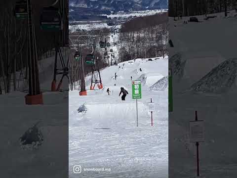 Fs 180 #snowboarding #extremesport #單板滑雪 #snow #snowboard #日本滑雪 #wintersport #滑雪