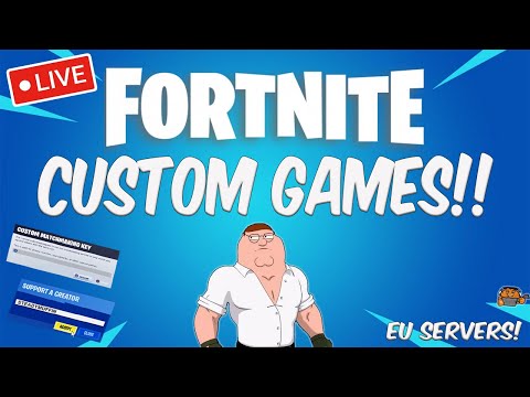 🔴LIVE FORTNITE EU CUSTOM GAMES!! | SOLO/DUOS/SQUADS | SKIN GIVEAWAY!! | COME JOIN THE FUN!!