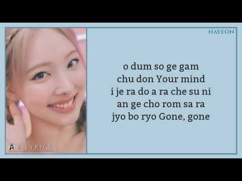 TWICE (트와이스) - 'Gone' [Easy Lyrics]