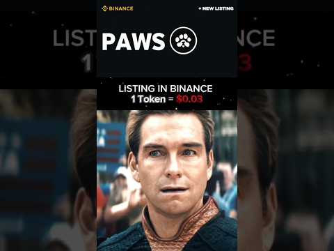 Paws Airdrop Listing Date | Paws Price Prediction | Paws Airdrop Withdrawal Process | #shorts