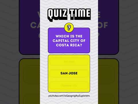 Wich is the capital city of costa rica ? #shorts #countries #geography #international #costarica