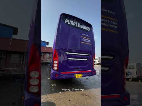 The All new Purple Wings Bus washing time 🔥 #shorts