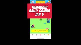 6 January 2025 Tomarket Daily Combo Code Today #tomarket #tomarketcombo #tomarketcombotoday