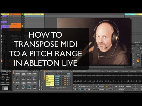 How to transpose MIDI to a fixed pitch range in Ableton Live  -  Max for Live device