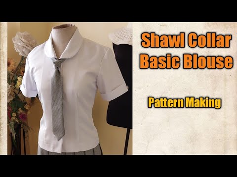 How to Make Shawl Collar Blouse (PATTERN MAKING)