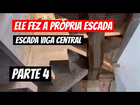 #157- FIZ UMA ESCADA VIGA CENTRAL- PARTE 4