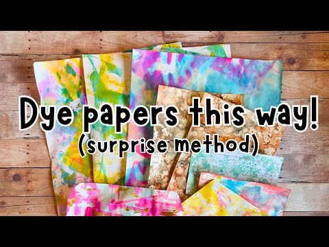 How to DYE Papers for JUNK Journals | Art Journaling for Beginners | EASY Journal Page Ideas |