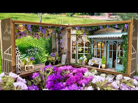 DIY miniature dollhouse kit Molly garden fantasy cube series