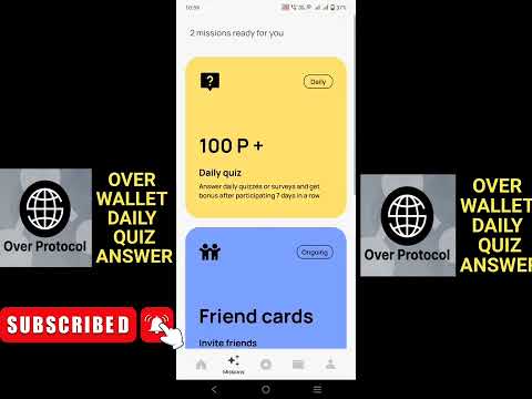 Over Wallet Quiz Answer Today  |today's over wallet quiz answer |Over WalletQuiz #overwallet