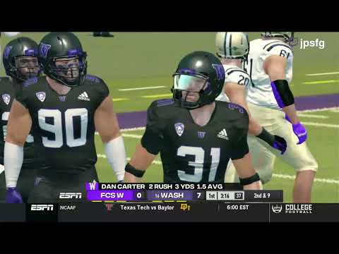 FCS West vs. #16 Washington | CFB Revamped Legacy Season Week 13 | Jefe on Commentary