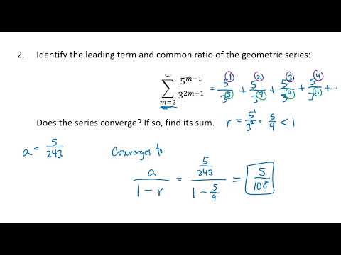 Infinite Series #2 (OpenStax Calculus, Vol. 2, Section 5.2)