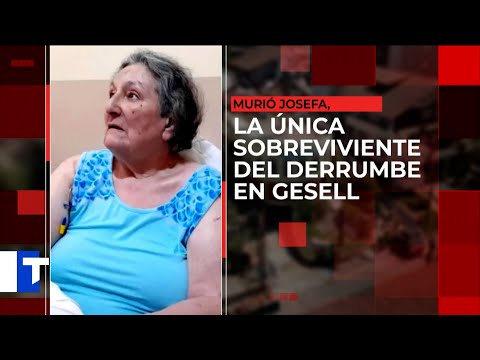 MURIÓ JOSEFA, LA ÚNICA SOBREVIVIENTE DEL DERRUMBE EN VILLA GESELL: HABLA EL BOMBERO QUE LA RESCATÓ