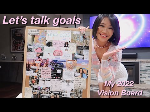 Building My 2022 Vision Board *let’s talk goals + reflection*